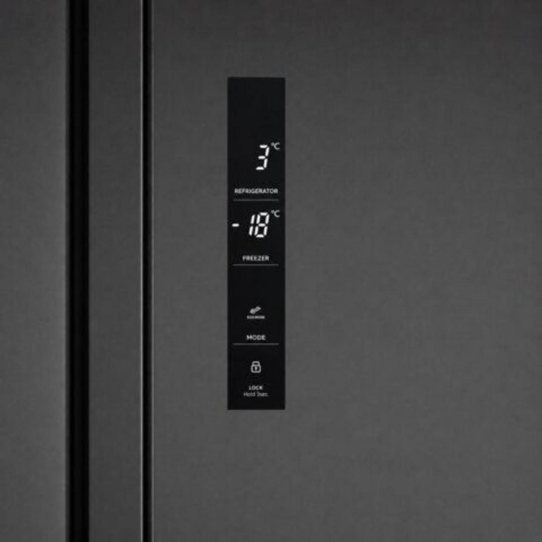 Electrolux Side-by-Side Fridge 624L Matt Dark Steel
