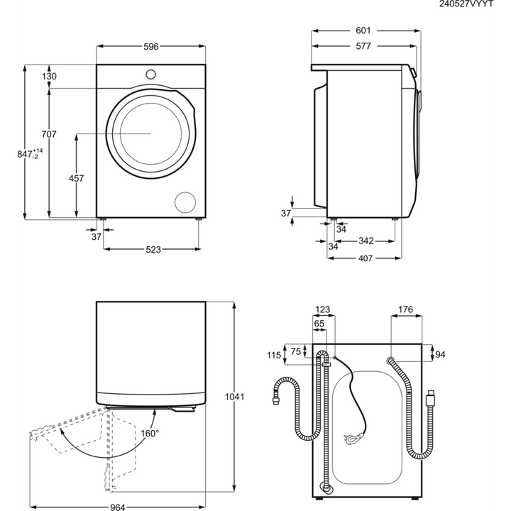 Washer Electrolux Washing Machine 10 KG