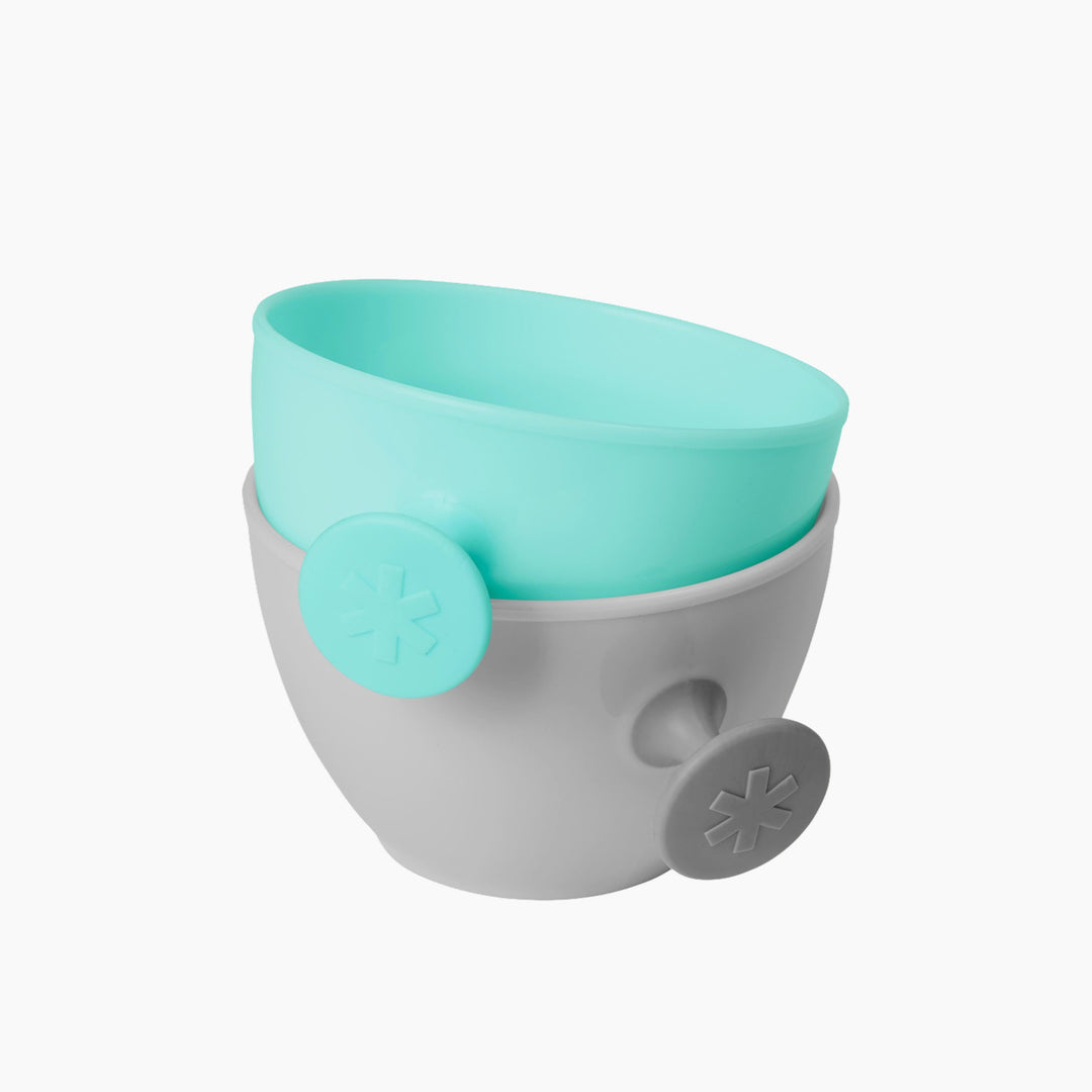 Skip Hop Easy-Feed Mealtime Set with 2 bowls, 2 spoons, and 1 cup