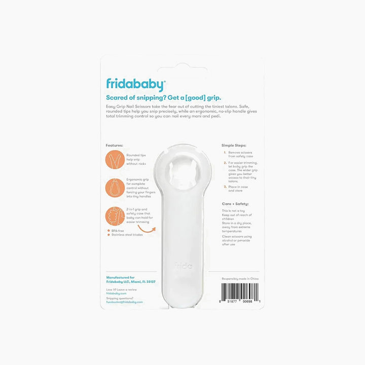 FridaBaby Easy Grip Nail Scissors with safety case