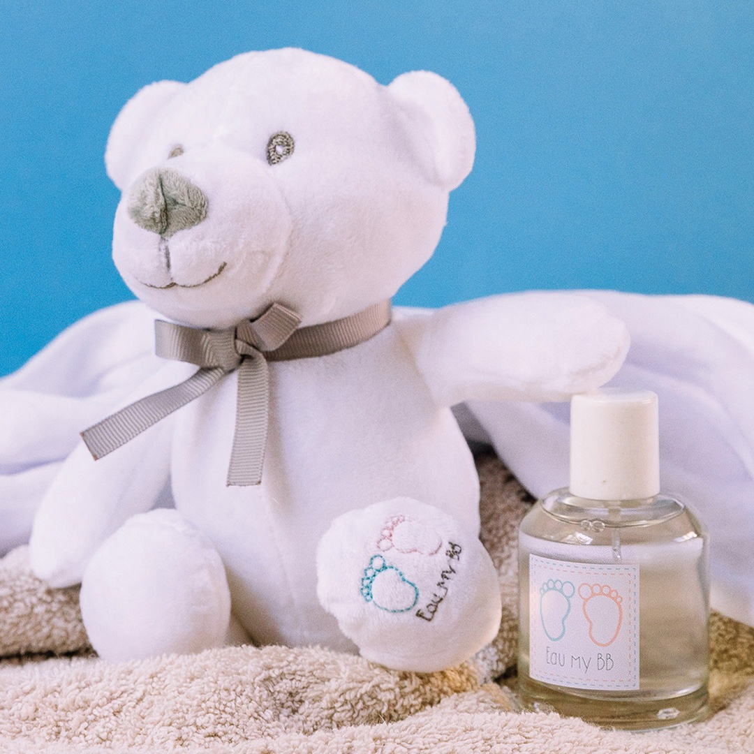 Air-Val Eau My BB Eau De Senteur 60Ml + Teddy Bear Gift Set For Baby