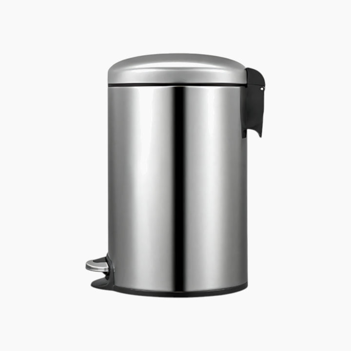 EKO 5L brushed stainless steel pedal waste bin