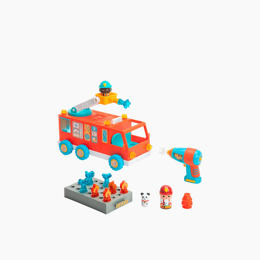 The Learning Resources Educational Insights Design & Drill Bolt Buddies Fire Truck