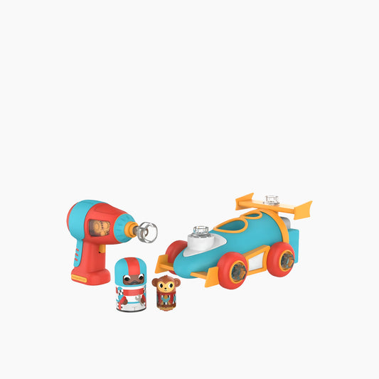 The Learning Resources Educational Insights Design & Drill Bolt Buddies Race Car