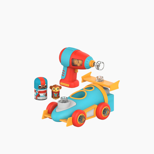 The Learning Resources Educational Insights Design & Drill Bolt Buddies Race Car
