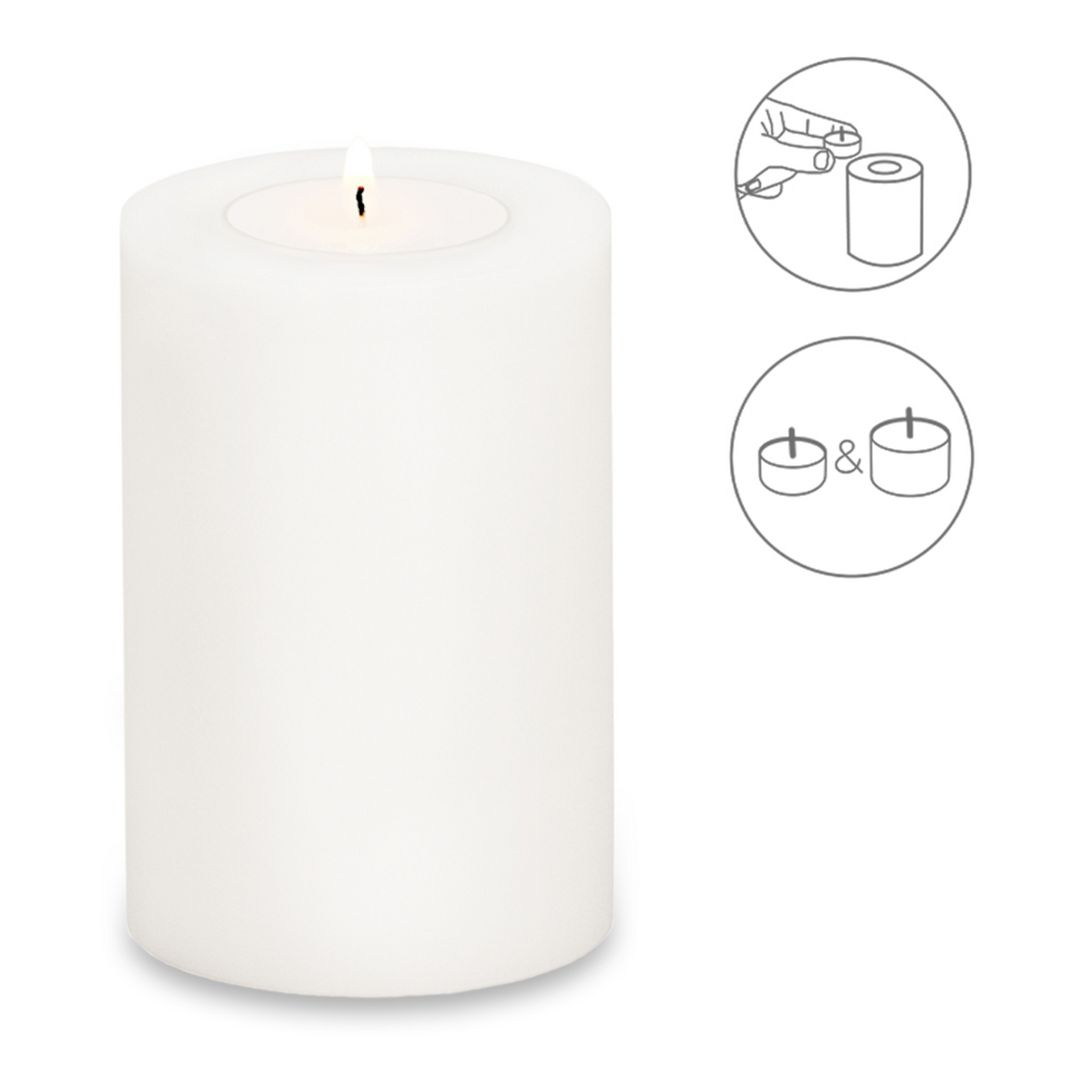 Edzard Cornelius Candle-Shaped Tealight Holder 15 cm - White