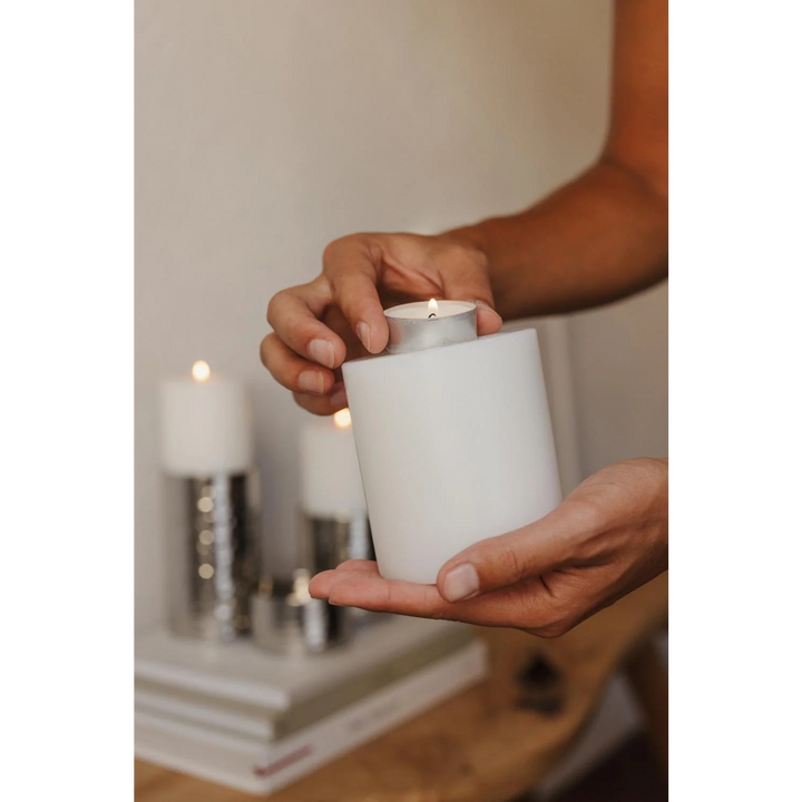 Edzard Cornelius Tealight Holder - White