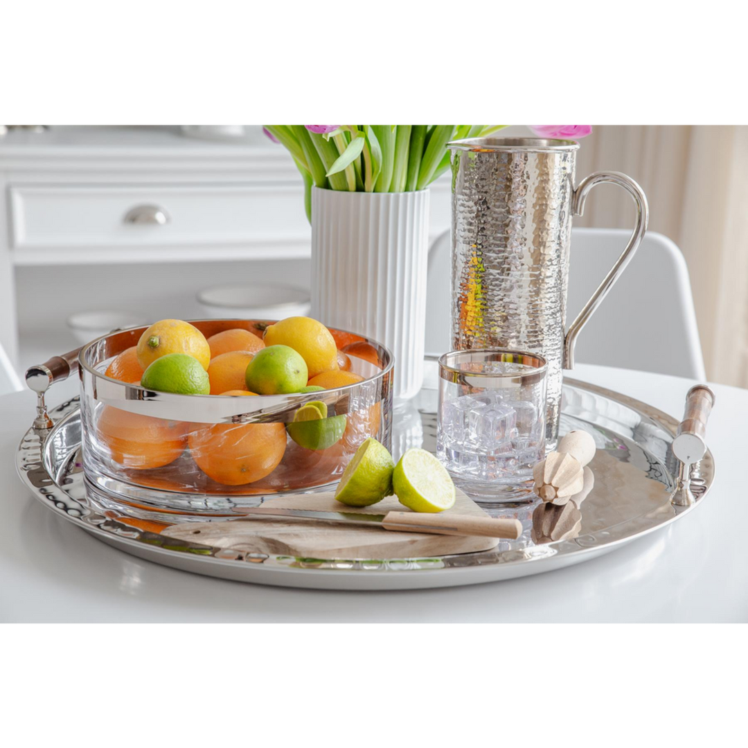 Edzard Grit Crystal Glass Bowl 30 cm