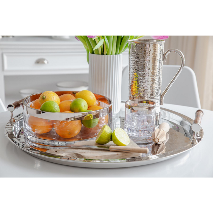 Edzard Grit Crystal Glass Bowl 30 cm