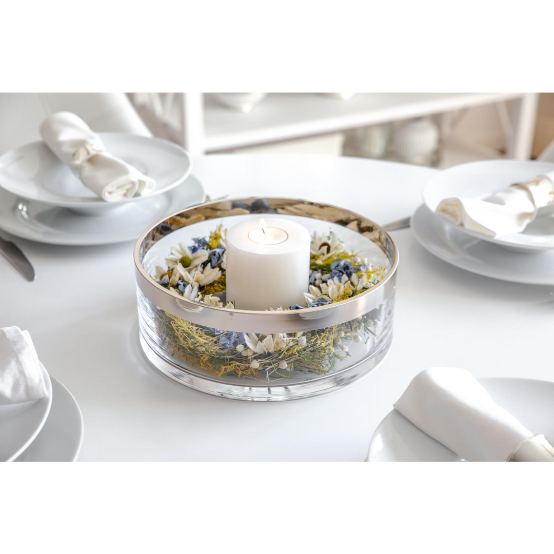 Edzard Grit Crystal Glass Bowl 30 cm