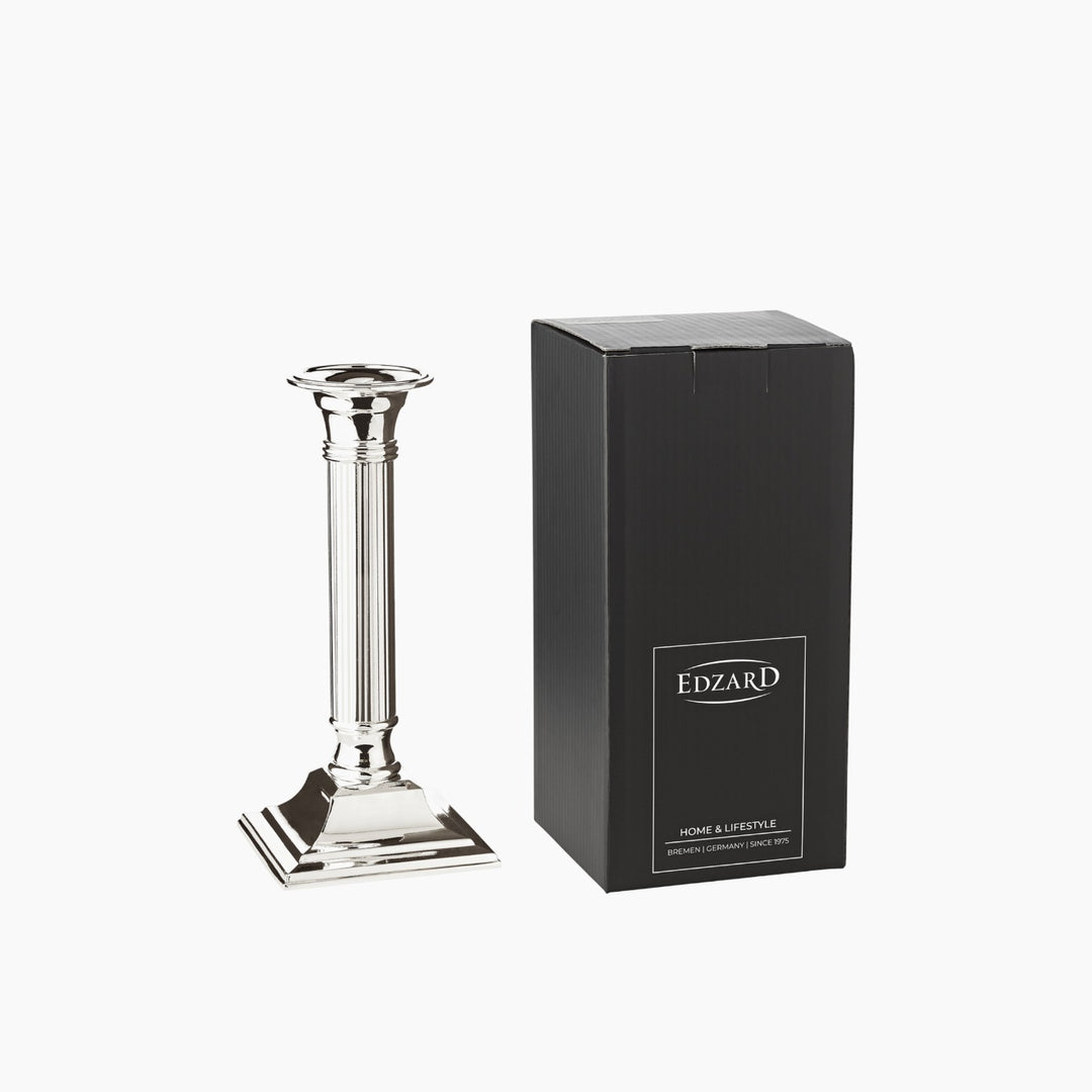 Edzard Lincoln Silver-Plated Candle Holder - Silver