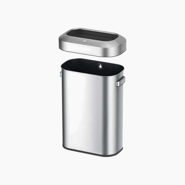 Eko 60L brushed stainless steel waste bin