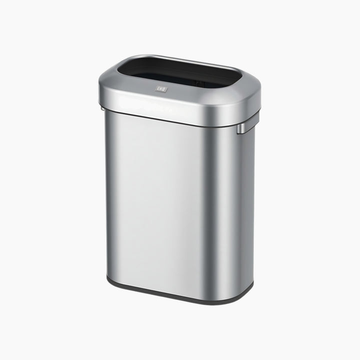 Eko 60L brushed stainless steel waste bin