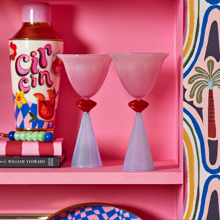 Eleanor Bowmer Lips Tinted Cocktail Glasses