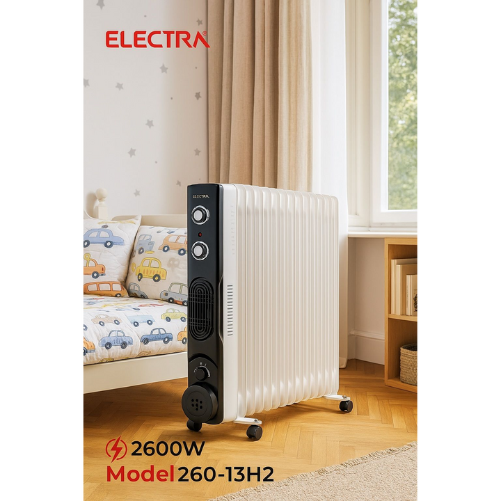 Electra Oil-Filled Radiator Heater, 2600W