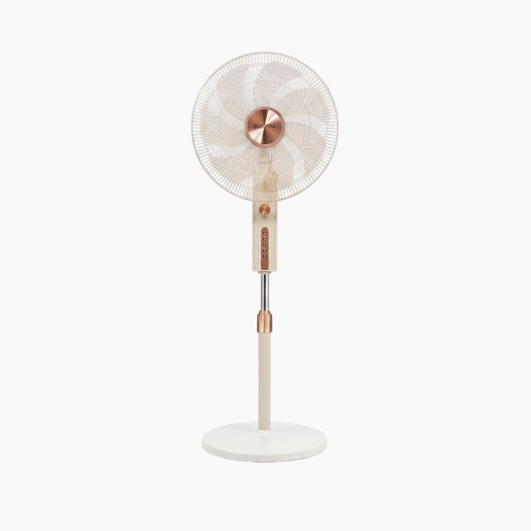 Electra 18-inch vertical fan in white with 7 blades