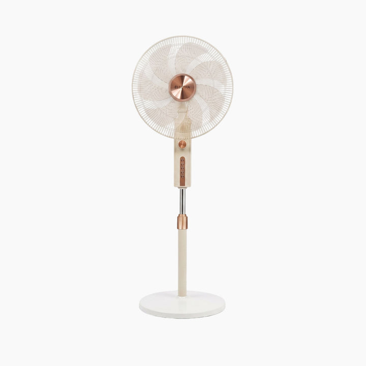 Electra 18-inch vertical fan in white with 7 blades