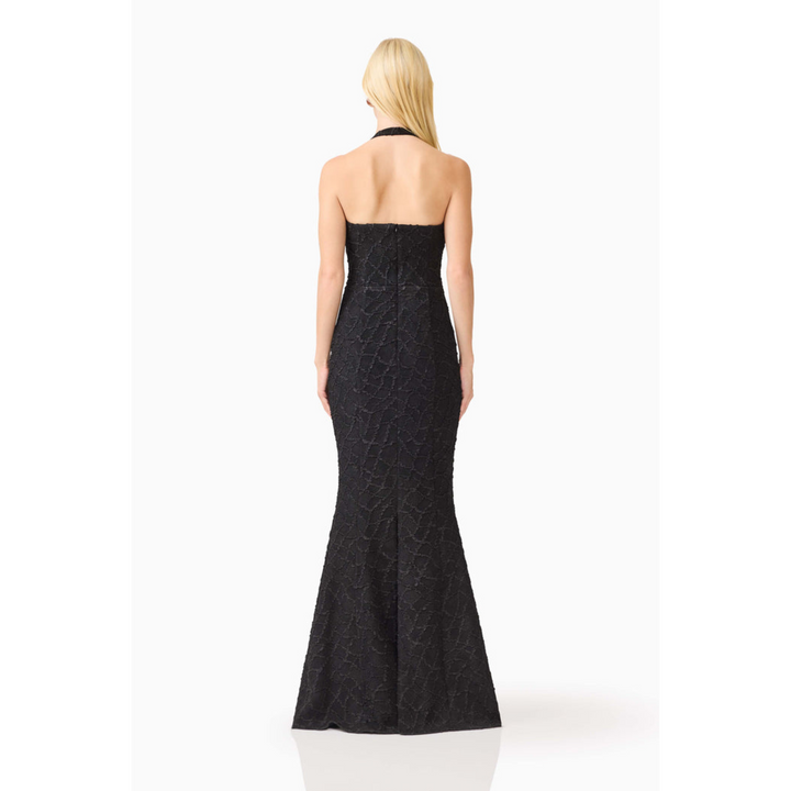 Elliatt Alexandra Halter Gown Dress in Black