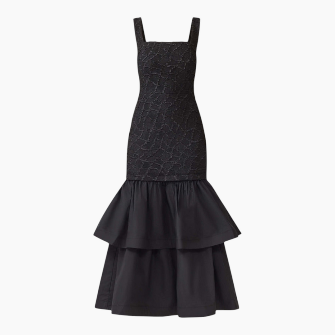 Elliatt Alexandra Tiered Gown in Black