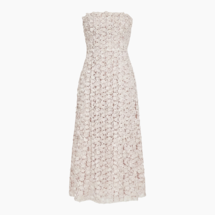 Elliatt Cali Strapless Lace Midi Dress