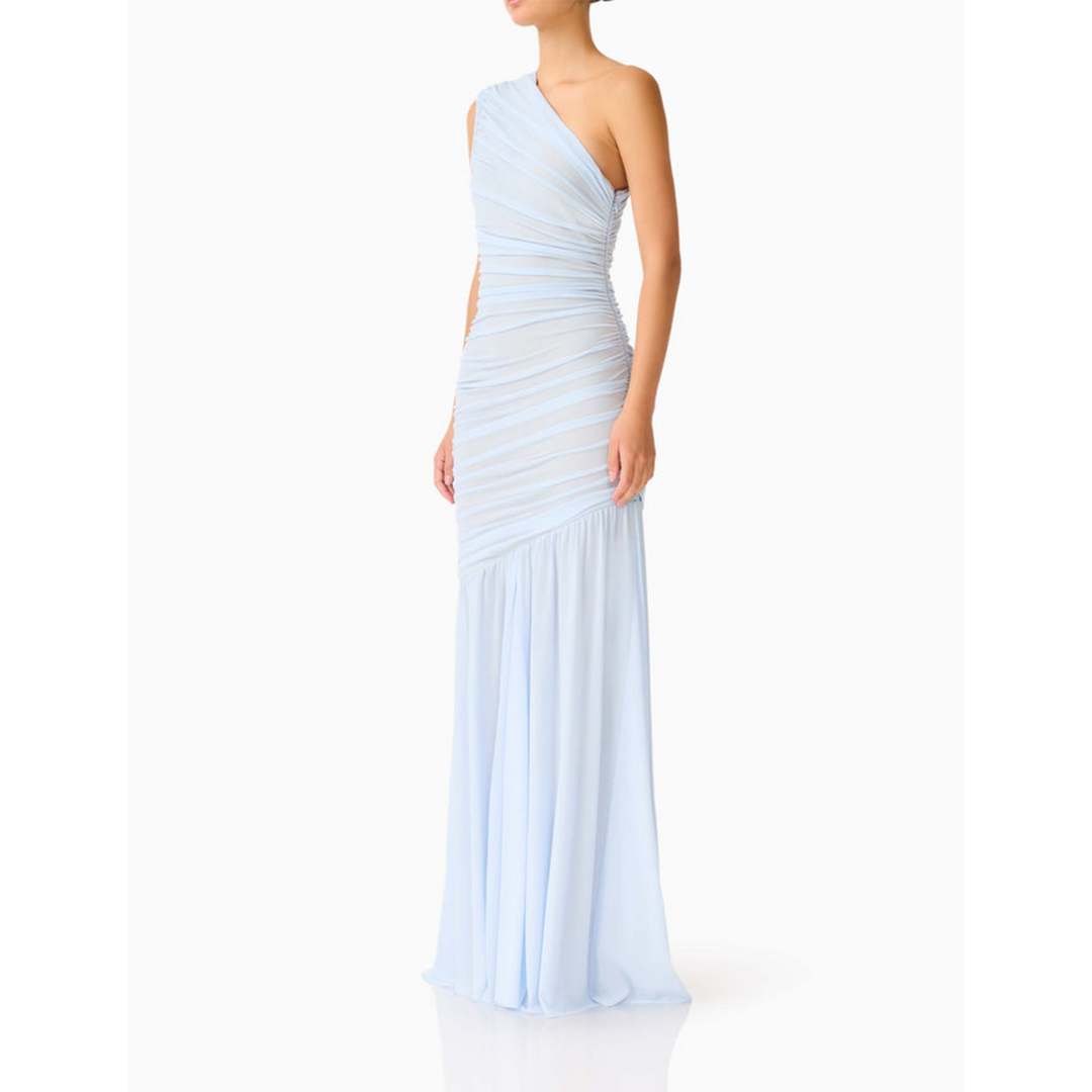 Elliatt Florencea One Shoulder Gown in Powder Blue
