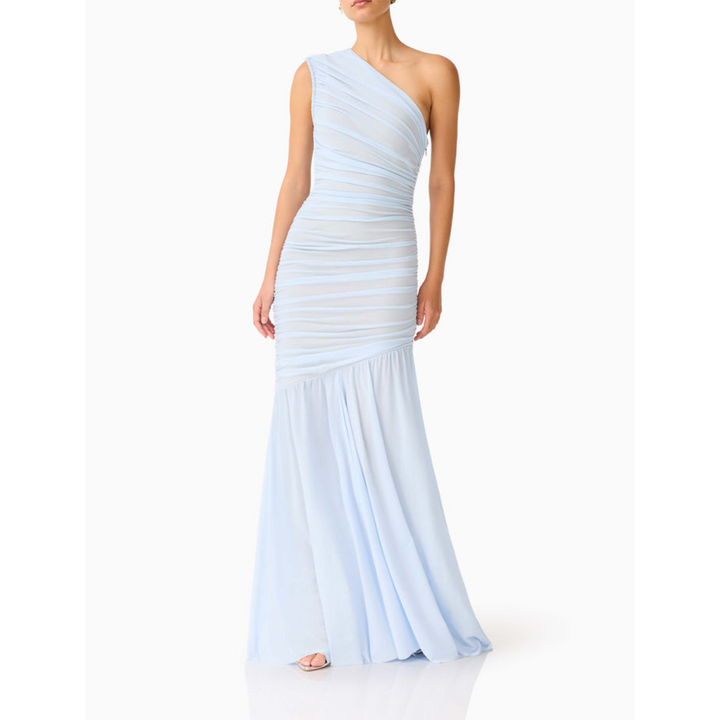 Elliatt Florencea One Shoulder Gown in Powder Blue
