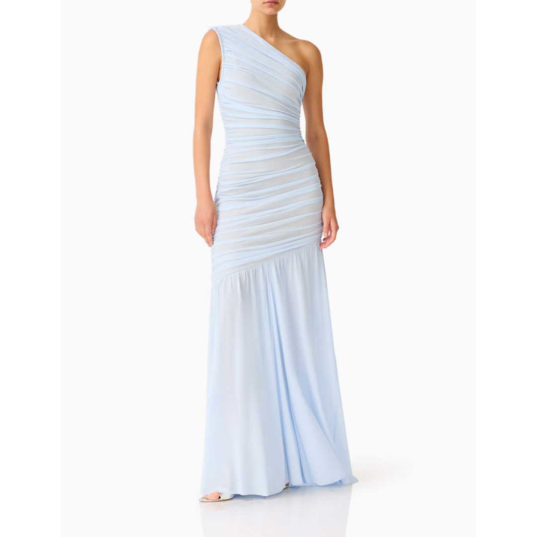 Elliatt Florencea One Shoulder Gown in Powder Blue