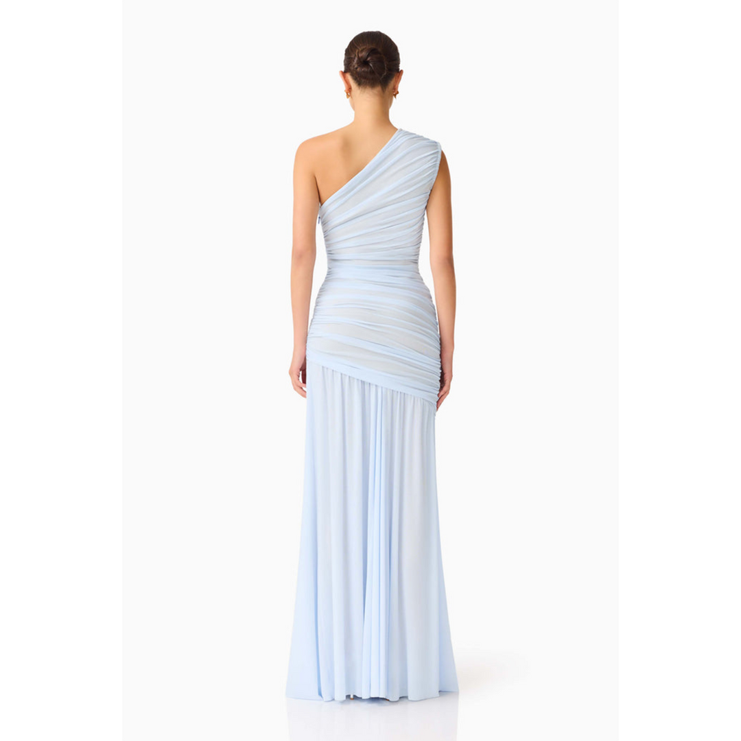 Elliatt Florencea One Shoulder Gown in Powder Blue
