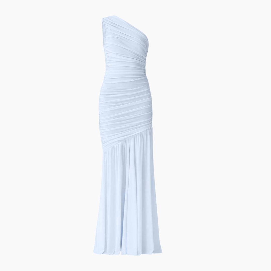 Elliatt Florencea One Shoulder Gown in Powder Blue