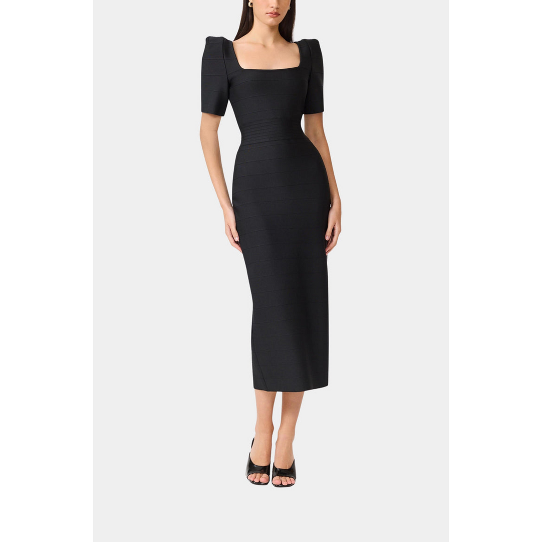 Elliatt Ninette Square Neck Column Maxi Dress