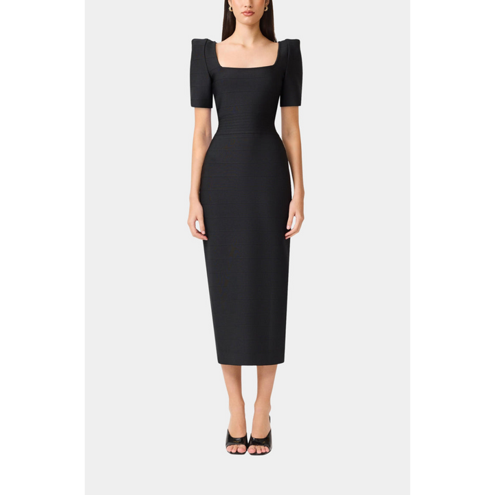 Elliatt Ninette Square Neck Column Maxi Dress