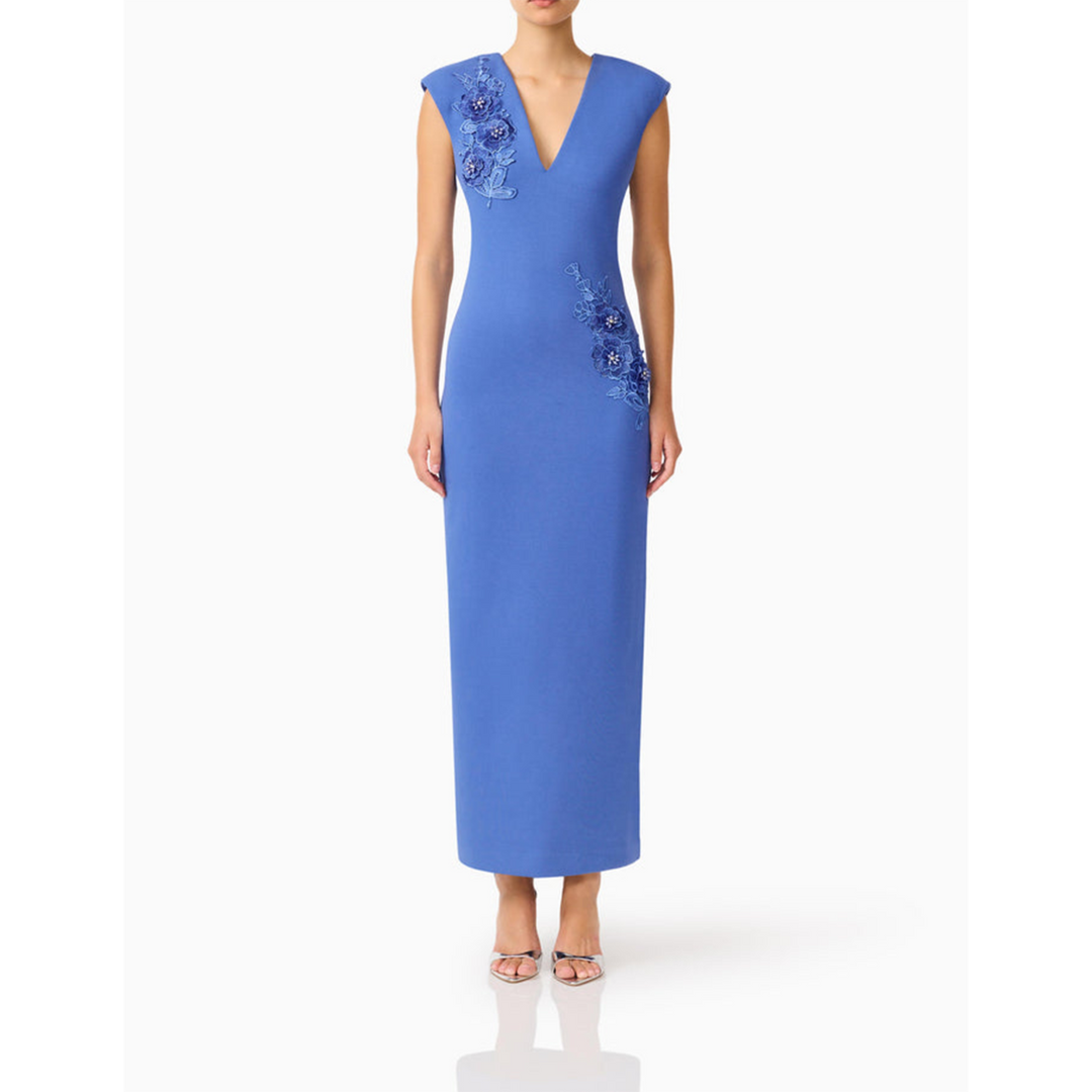 Elliatt Talitha Column Maxi Dress in Cornflower Blue