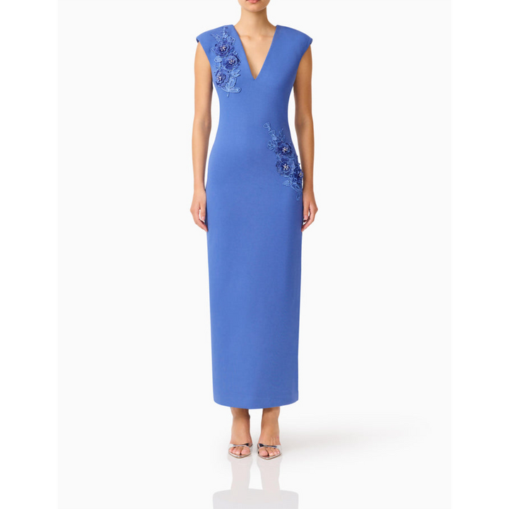Elliatt Talitha Column Maxi Dress in Cornflower Blue