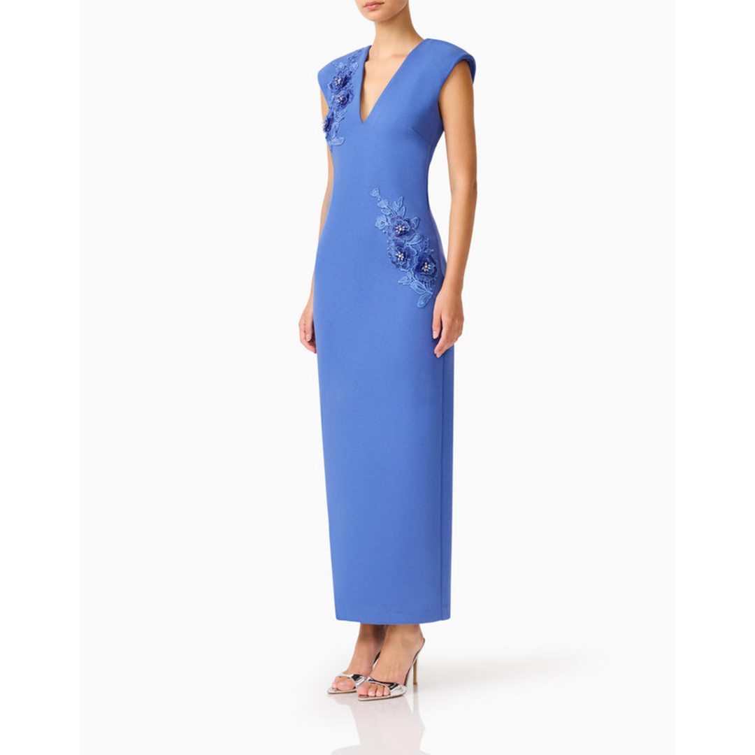 Elliatt Talitha Column Maxi Dress in Cornflower Blue