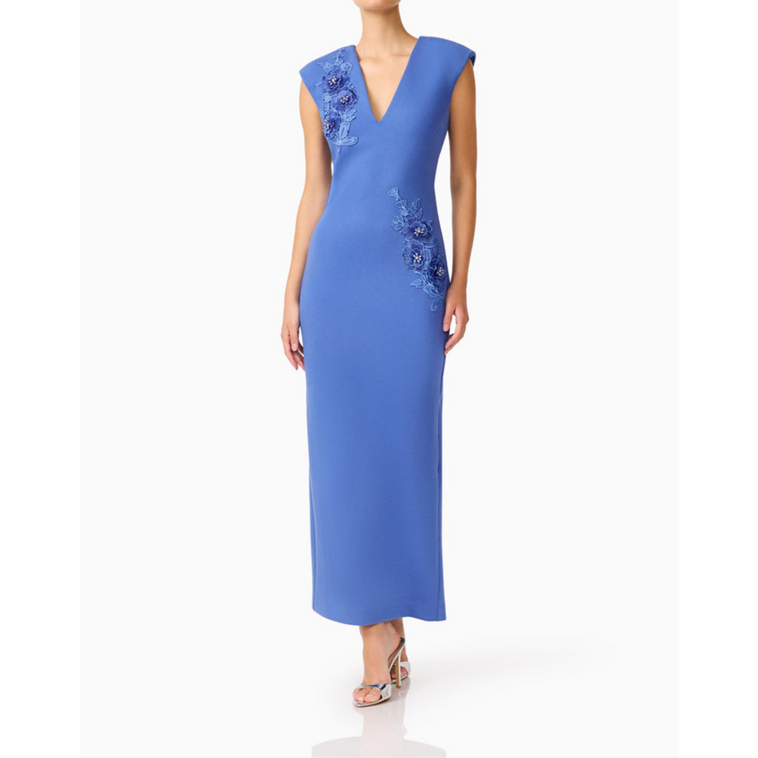 Elliatt Talitha Column Maxi Dress in Cornflower Blue