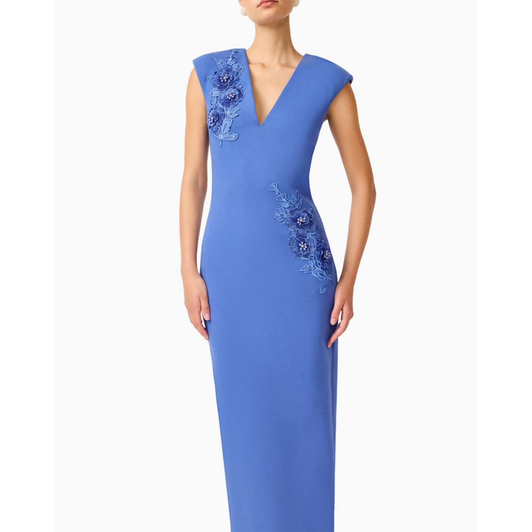 Elliatt Talitha Column Maxi Dress in Cornflower Blue