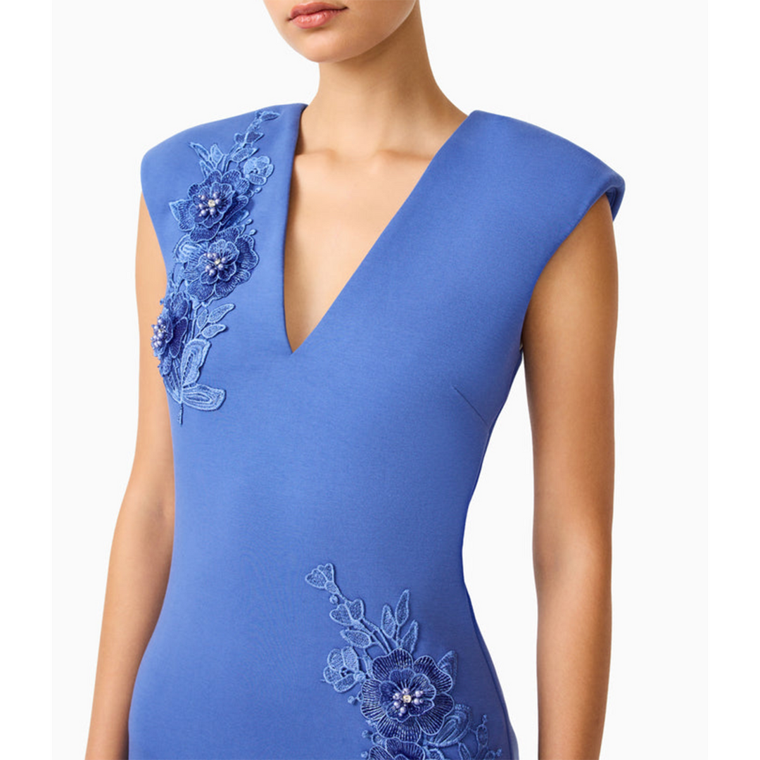 Elliatt Talitha Column Maxi Dress in Cornflower Blue