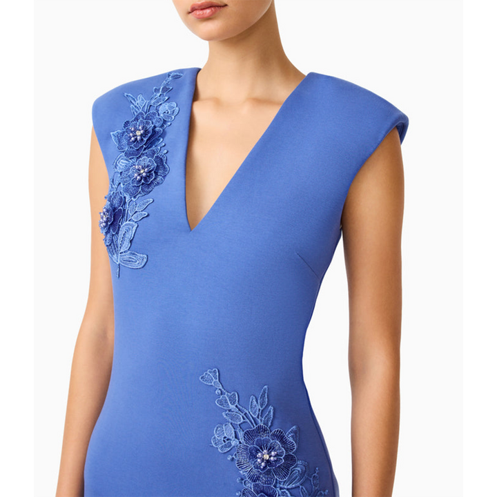 Elliatt Talitha Column Maxi Dress in Cornflower Blue