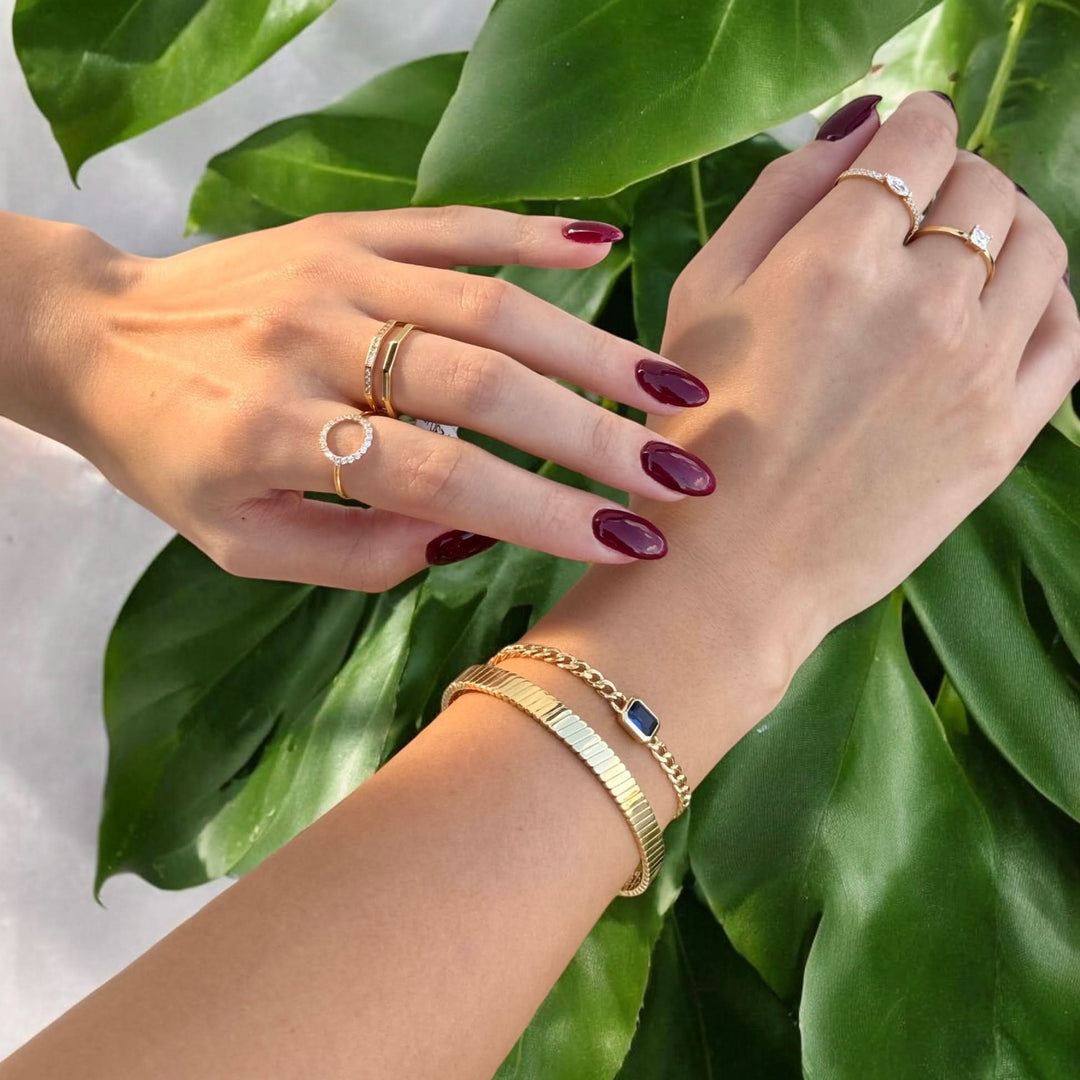 Joy Jewels Emerald Cut Curb Chain Bracelet