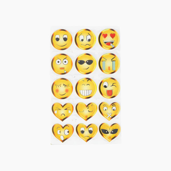 Emoji Face Stickers Large