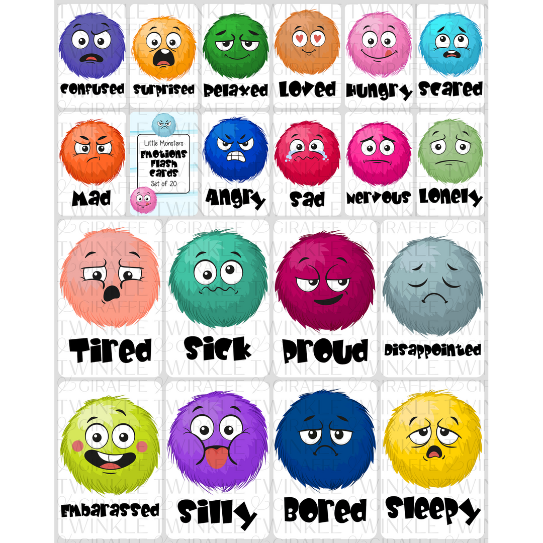 Twinkle &amp; Giraffe Emotions Flashcards