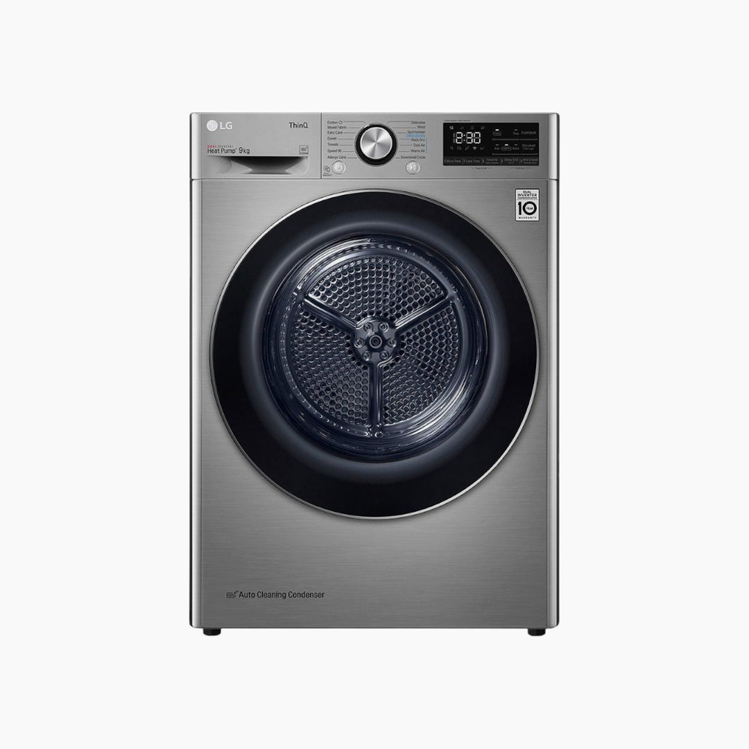 LG Energy Saving Dryer 9KG Dual Heat Pump Silver