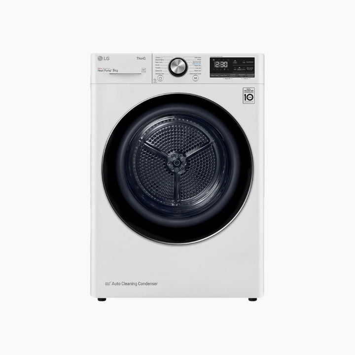 LG Energy Saving Dryer 9KG Dual Heat Pump White