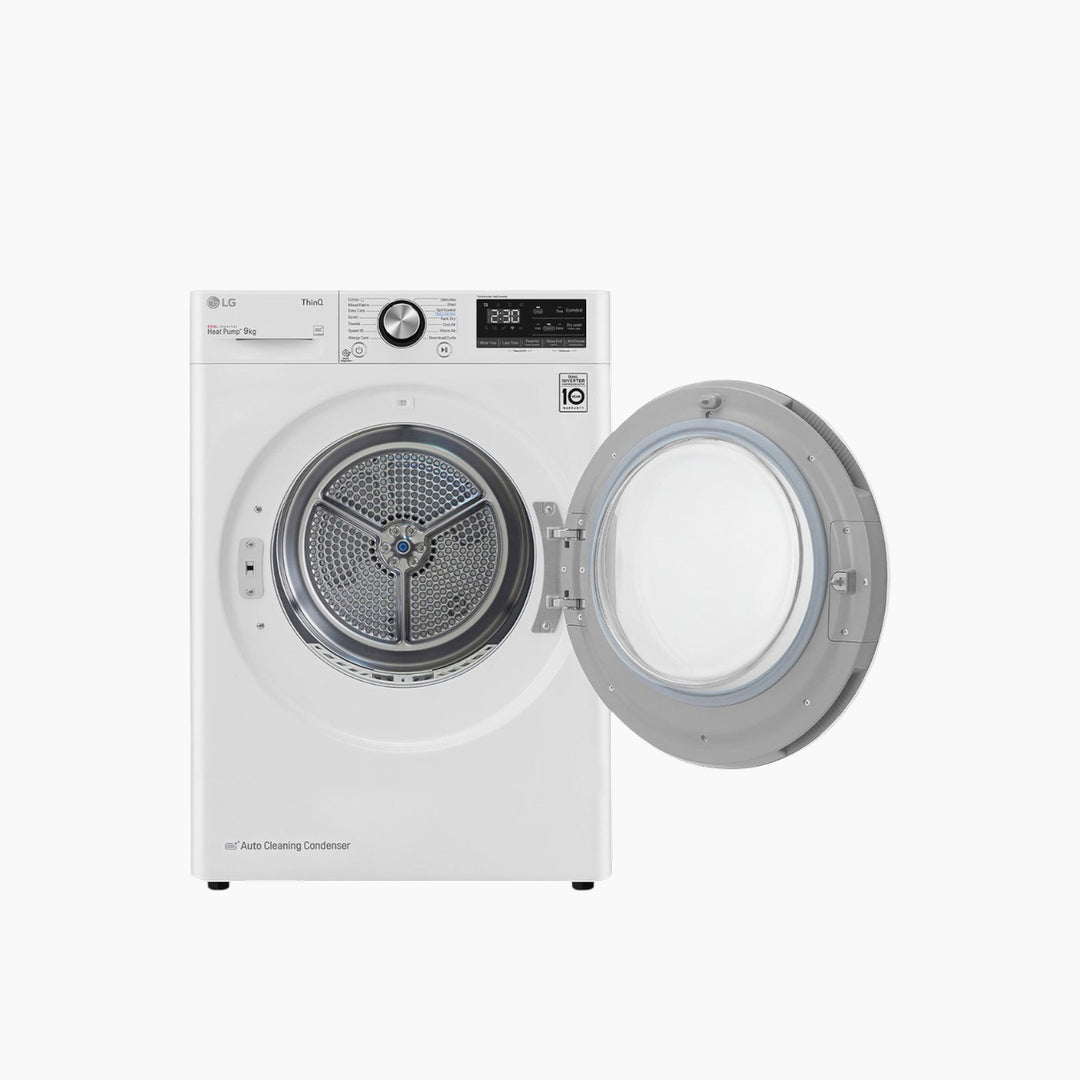 LG Energy Saving Dryer 9KG Dual Heat Pump White