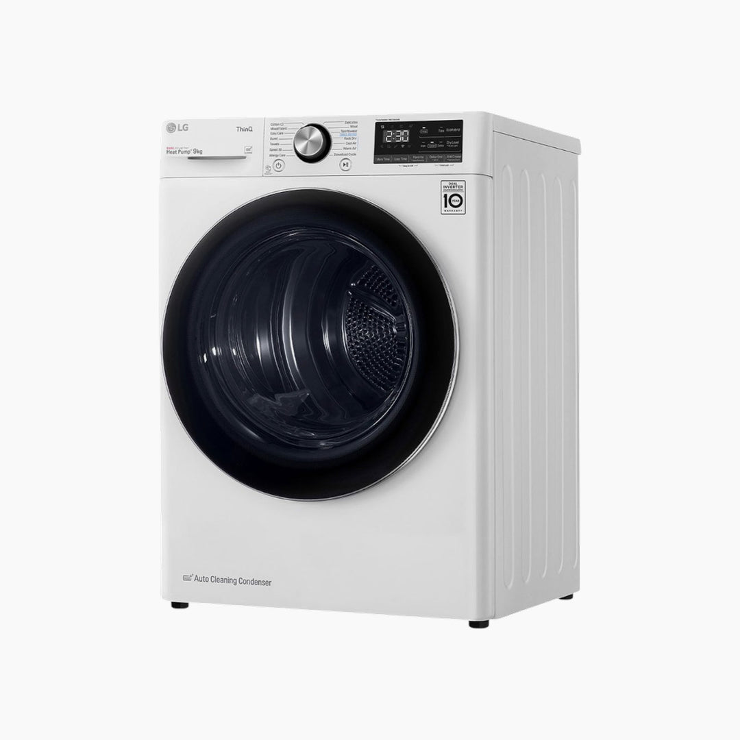 LG Energy Saving Dryer 9KG Dual Heat Pump White