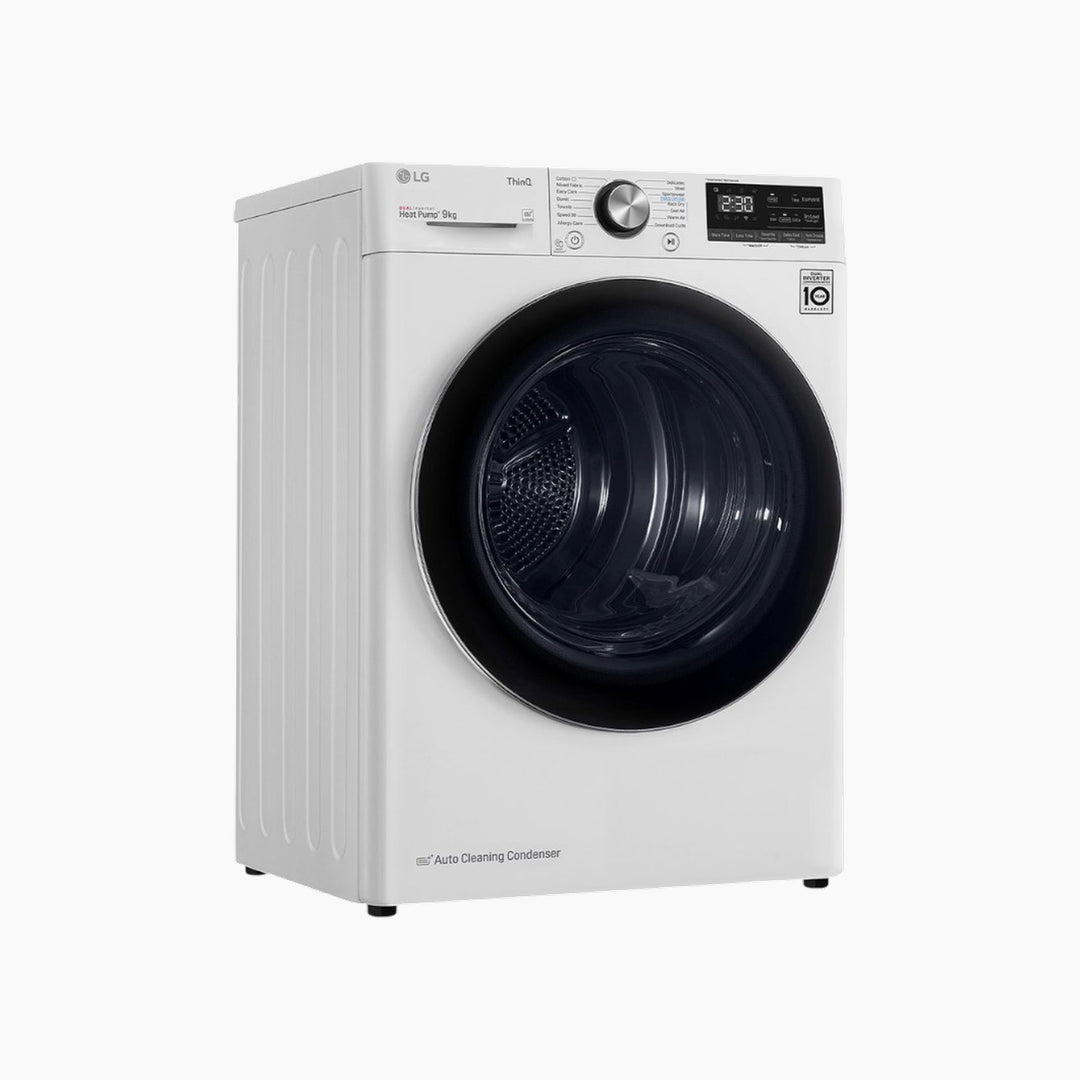 LG Energy Saving Dryer 9KG Dual Heat Pump White