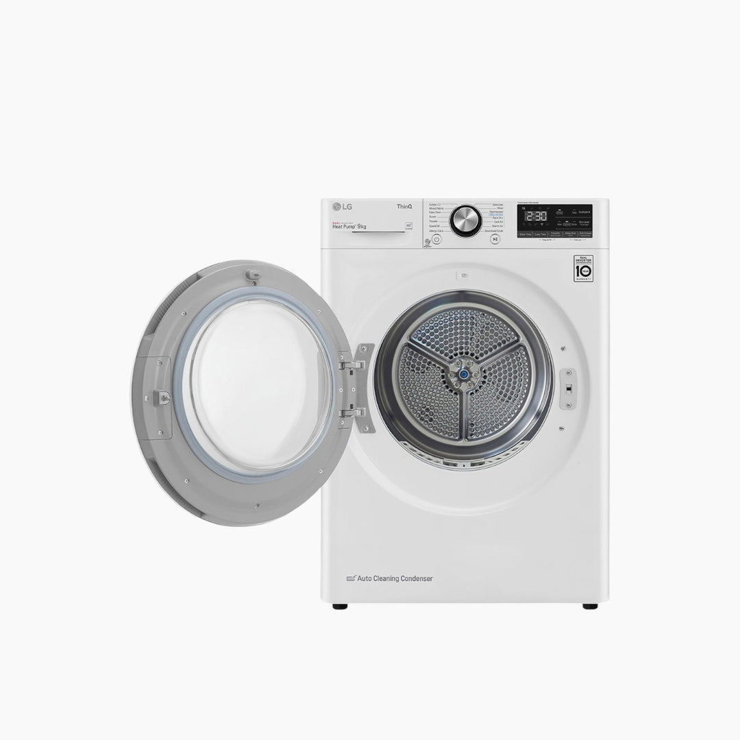 LG Energy Saving Dryer 9KG Dual Heat Pump White