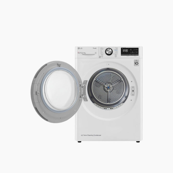 LG Energy Saving Dryer 9KG Dual Heat Pump White