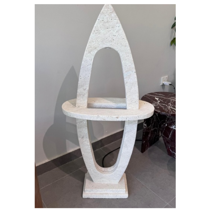 Oval Mirror Floor Light