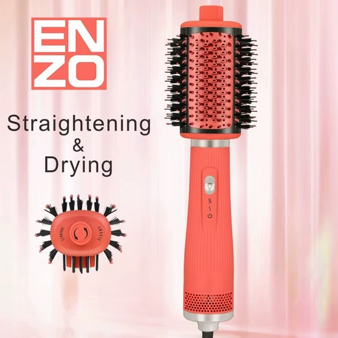 Enzo 2-in-1 Hair Drying and Straightening Brush (Multiple Colors)